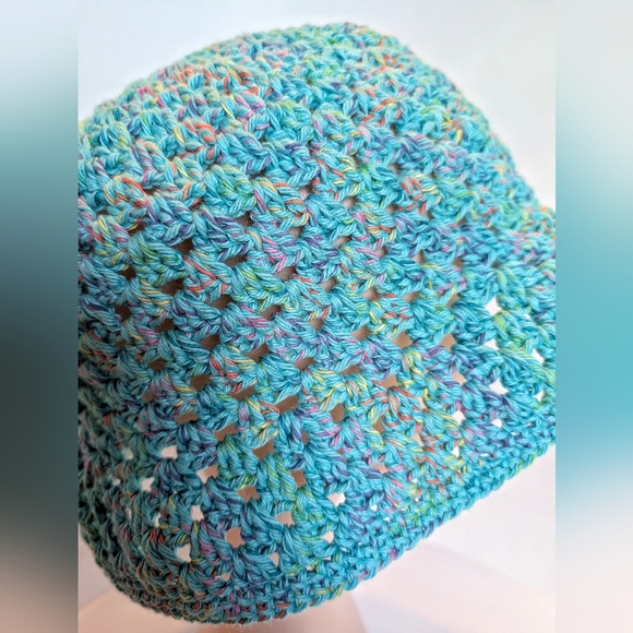 NEW, Crochet sunny bucket hat, handmade, 100% cotton - Picture 4 of 8